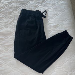 Black athletic joggers